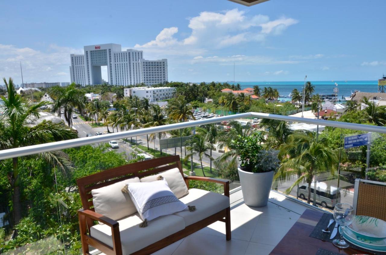 Tahk Sea View Apartment Cancun Bagian luar foto