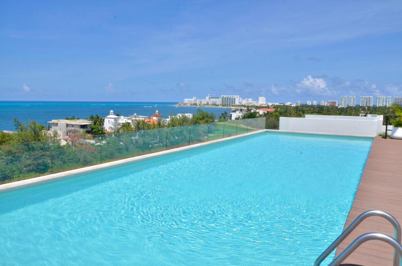 Tahk Sea View Apartment Cancun Bagian luar foto